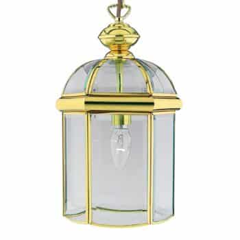 Závesná lampa Arlind, Ø 18 cm, mosadz