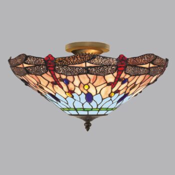 Stropné svietidlo Dragonfly v Tyffanyho štýle - Image 4
