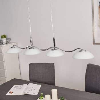 Priscilla – zakrivená závesná lampa, 4-plameňová - Image 2