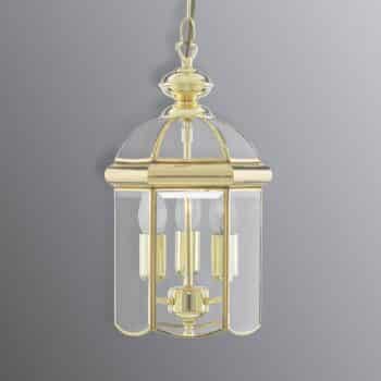 Závesná lampa Arlind, Ø 22 cm, mosadz