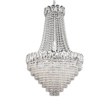 Závesná lampa Limoges, záves zo sklenených perál