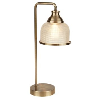 Prizmatická stolná lampa Bistro II stará mosadz