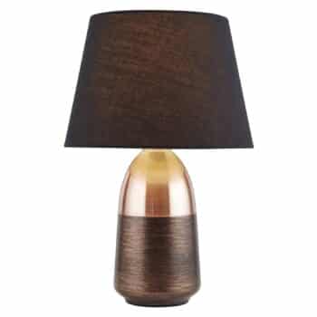 Stolná lampa EU700341 v čiernej a medenej