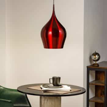 Závesná lampa Vibrant, červená - Image 3