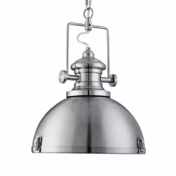 Trendy priemyselná závesná lampa Silver