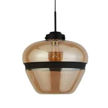 Závesná lampa Meringue zo skla, Ø 32 cm šampanské - Image 2