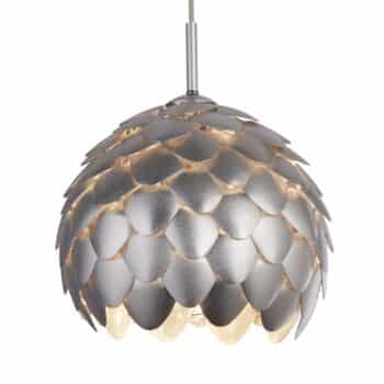 Závesná lampa Artichoke, strieborná