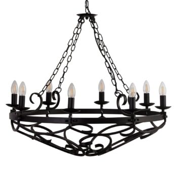 Visiaci luster Cartwheel III, 8-plameňový, Ø 80 cm - Image 2