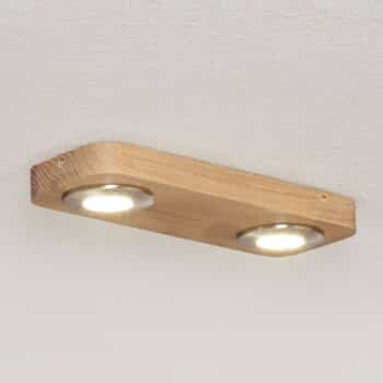 Stropné LED svietidlo Sunniva drevený dizajn - Image 3