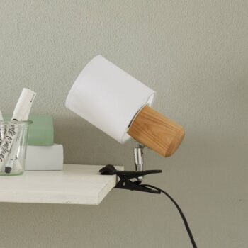 Moderná upínacia lampa Clampspots biele tienidlo - Image 2