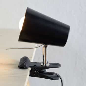 Čierna upínacia lampa Clampspots moderný vzhľad - Image 3