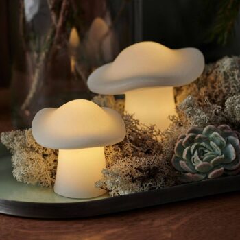 Dekoračná LED lampa Mushroom súprava 2 kusov