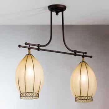 Dvoj-plameňová závesná lampa Tulipano - Image 2