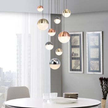 Závesné LED svetlo Sphere, viacfarebné 9-pl. App - Image 2