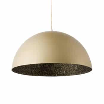 Závesná lampa Fera, zlatá/čierna škvrnitá, Ø 35 cm