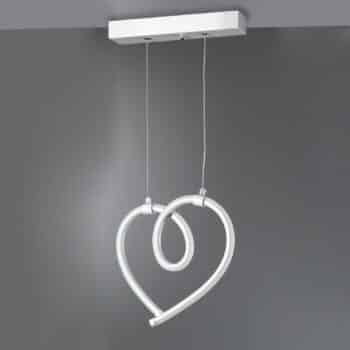 Závesné LED svetlo Cuoricini s jedným srdcom 26 cm
