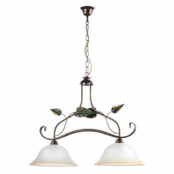 Závesná lampa Miranda 2-plameňová, bronzová - Image 2