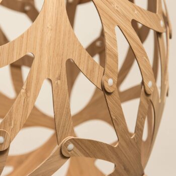 david trubridge Floral závesná lampa Ø80cm karamel - Image 2