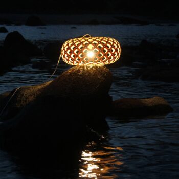 david trubridge Kina závesná lampa Ø 60 cm karamel - Image 2