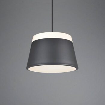 Závesná lampa Baroness Ø 25 cm, antracit