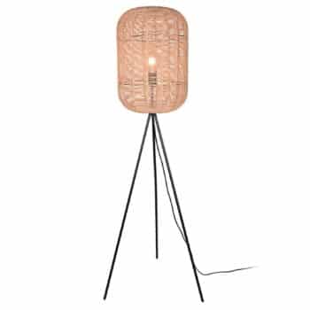 Stojaca lampa Runa so sisalovým tienidlom