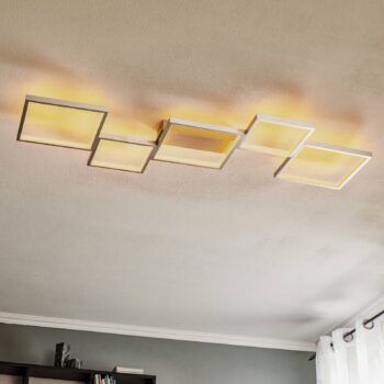 Stropné LED svetlo Sorrento 120x48 cm brúsený Alu