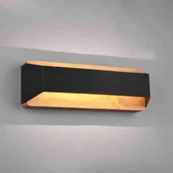 Nástenné LED svetlo Arino, čierna, šírka 35,2 cm