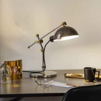 TECNOLUMEN 1927 stolná lampa, mosadzné kĺby - Image 3