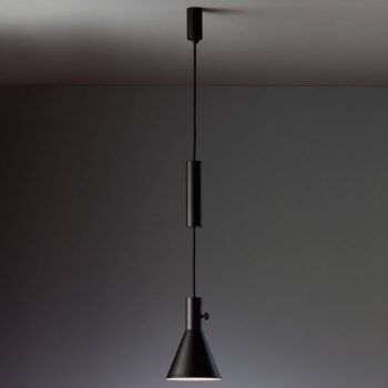 TECNOLUMEN Eleu – LED závesné, čierne matné - Image 4