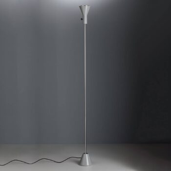 TECNOLUMEN Gru – stojaca LED lampa sivá - Image 4