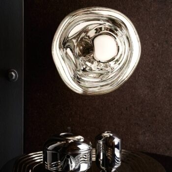 Tom Dixon Melt Surface nástenné LED chróm Ø 50 cm
