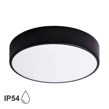 Stropné svietidlo Cleo 400, IP54, Ø 40 cm, čierna - Image 2