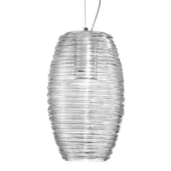 Závesná lampa Damasco číra Ø 15 cm - Image 3