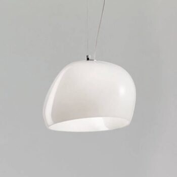Závesná lampa Surface Ø 27cm E27 biela/matná biela - Image 3