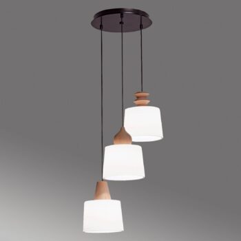 Troj-plameňová závesná lampa Eduardovo - Image 4