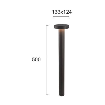 Soklové LED svietidlo Onda, IP54, výška 50 cm - Image 2