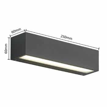 Lucande Lengo nástenné LED CCT 25cm 2-pl. grafit - Image 2