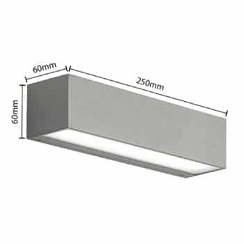 Lucande Lengo nástenné LED CCT, 25 cm, 2-pl. sivá - Image 2