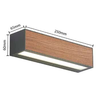 Lucande Lengo nástenné LED CCT 25 cm 1-pl. drevo - Image 2