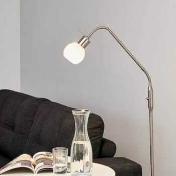 Stojaca LED lampa Elaina 1-pl, matný nikel - Image 3