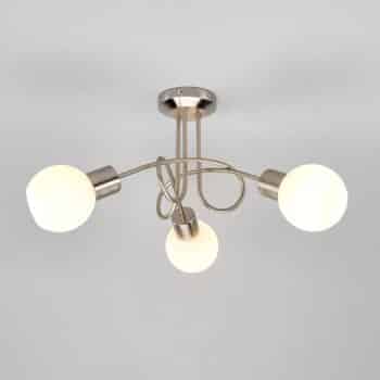Stropné LED svietidlo Elaina 3-pl, matný nikel - Image 3