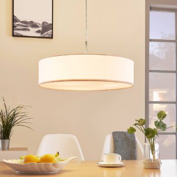 Závesná lampa Sebatin E27 LED 50 cm biela - Image 4