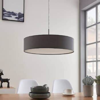 Závesná lampa Sebatin E27 LED 50 cm sivá - Image 4