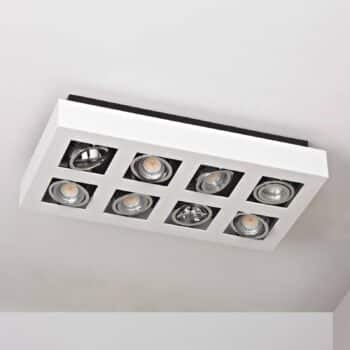 Silné stropné LED svietidlo Vince v bielej 8pl - Image 4