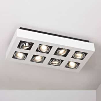 Silné stropné LED svietidlo Vince v bielej 8pl - Image 3