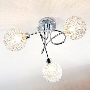 Stropné LED svietidlo Ticino, 3-plameňové okrúhle - Image 3