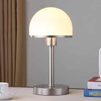 Stolná lampa Jolie so skleneným tienidlom dotyková - Image 4