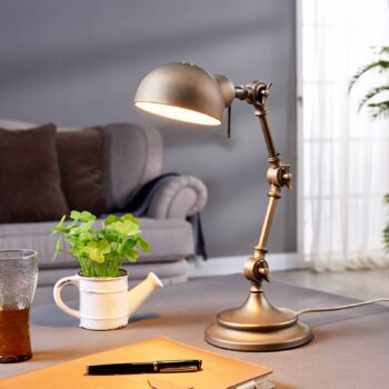 Lampa na písací stôl Ellisen v bronzovej - Image 4