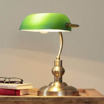 Lampa na písací stôl Milenka so zeleným tienidlom - Image 5