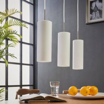 3-plameňová závesná lampa Vinsta biele sklo - Image 4